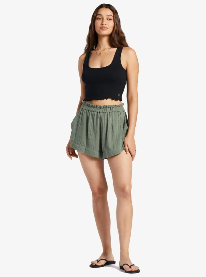 Roxy Shorts What A Vibe Beach Shorts Agave Green 8211 Women
