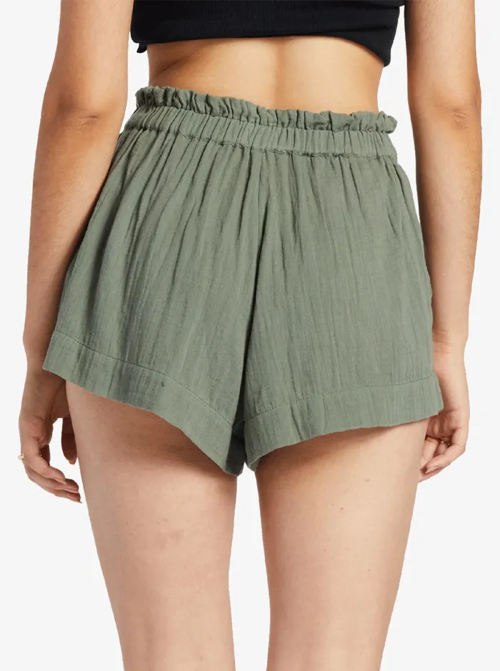 Roxy Shorts What A Vibe Beach Shorts Agave Green 8211 Women