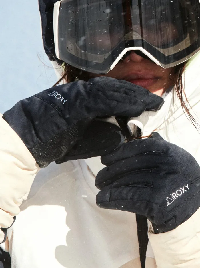 Roxy Snow Accessories GORETEX Fizz Insulated SnowboardSki Gloves True Black 8211 Women Roxy Snow Accessories GORETEX Fizz Insulated SnowboardSki Gloves True Black 8211 Women