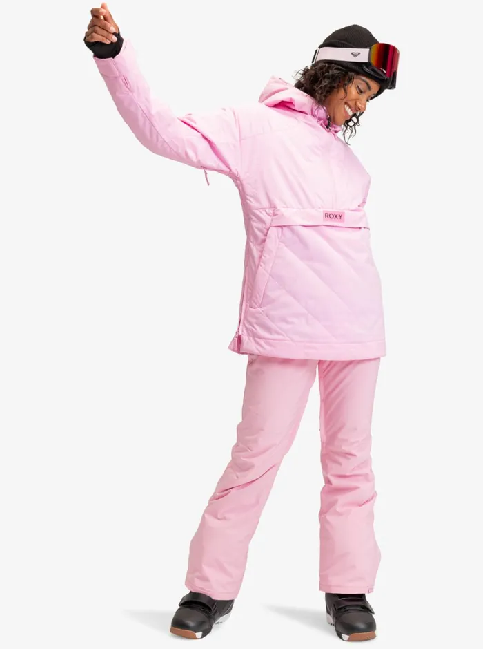Roxy Snow Jackets Radiant Lines Overhead Technical Snow Jacket Pink Frosting 8211 Women