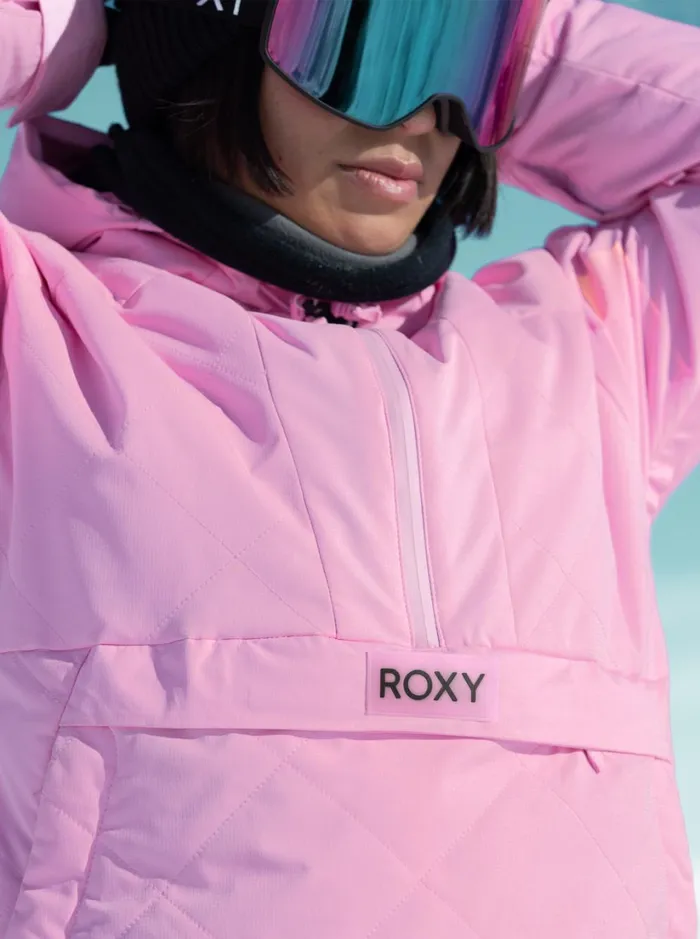 Roxy Snow Jackets Radiant Lines Overhead Technical Snow Jacket Pink Frosting 8211 Women