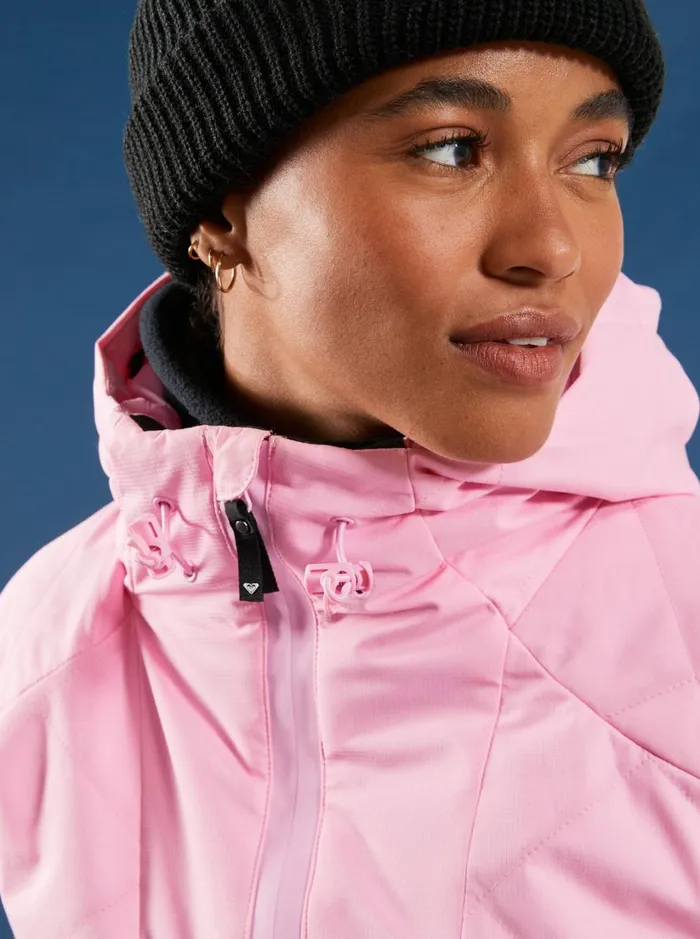 Roxy Snow Jackets Radiant Lines Overhead Technical Snow Jacket Pink Frosting 8211 Women