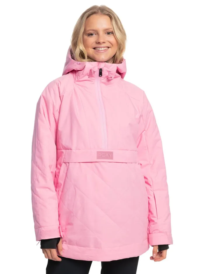 Roxy Snow Jackets Radiant Lines Overhead Technical Snow Jacket Pink Frosting 8211 Women