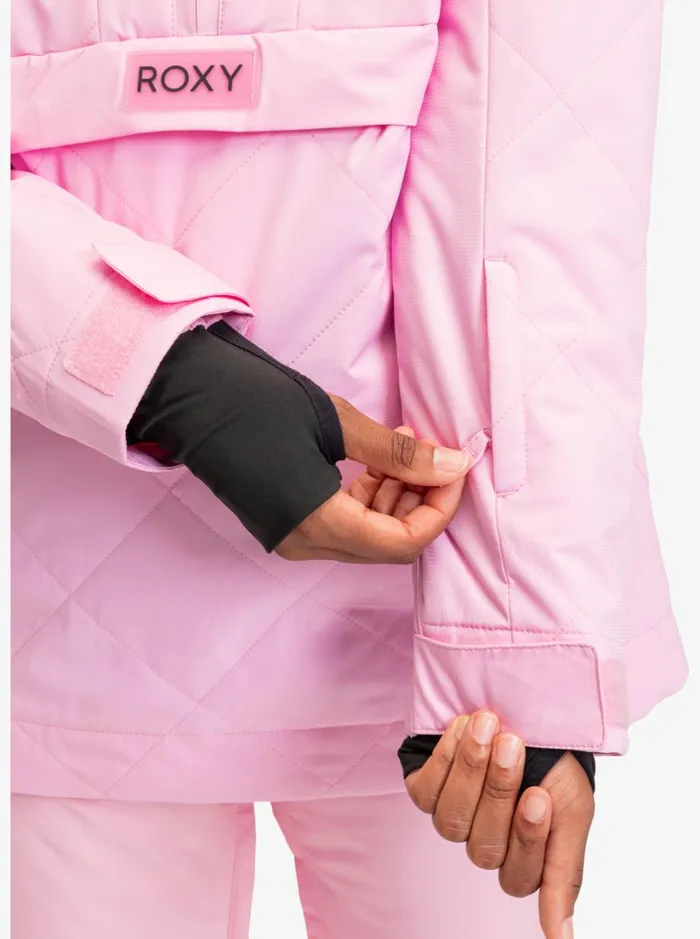 Roxy Snow Jackets Radiant Lines Overhead Technical Snow Jacket Pink Frosting 8211 Women