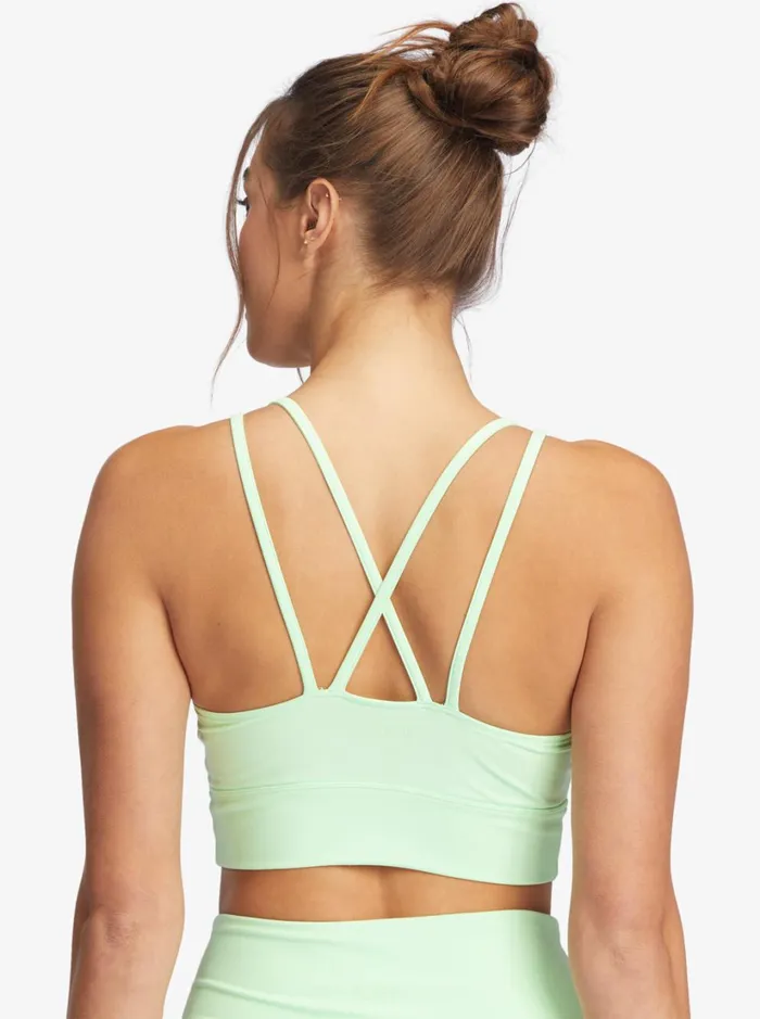 Roxy Sports Bras Kaileo Elongated Sports Bra Pastel Green 8211 Women