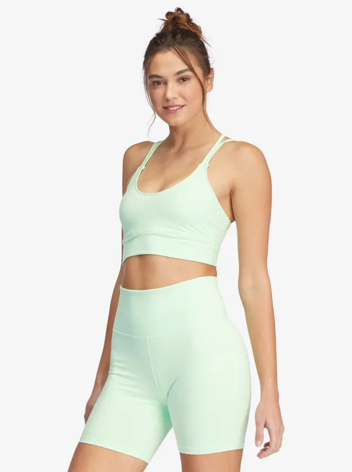 Roxy Sports Bras Kaileo Elongated Sports Bra Pastel Green 8211 Women