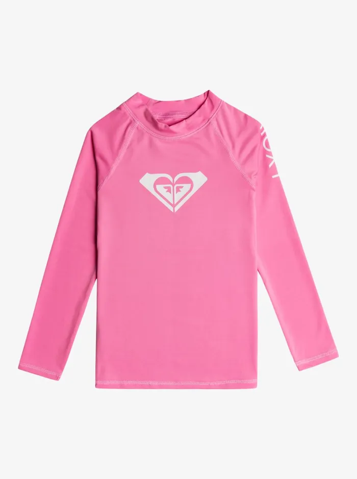 Roxy Swim Girl039s 27 Whole Hearted Long Sleeve UPF 50 Rashguard Sachet Pink 8211 Women Roxy Swim Girl039s 27 Whole Hearted Long Sleeve UPF 50 Rashguard Sachet Pink 8211 Women