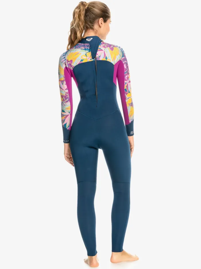 Roxy Wetsuits 32mm Swell Series Back Zip Wetsuit Anthracite Hot Tropics Swim Ax 8211 Women