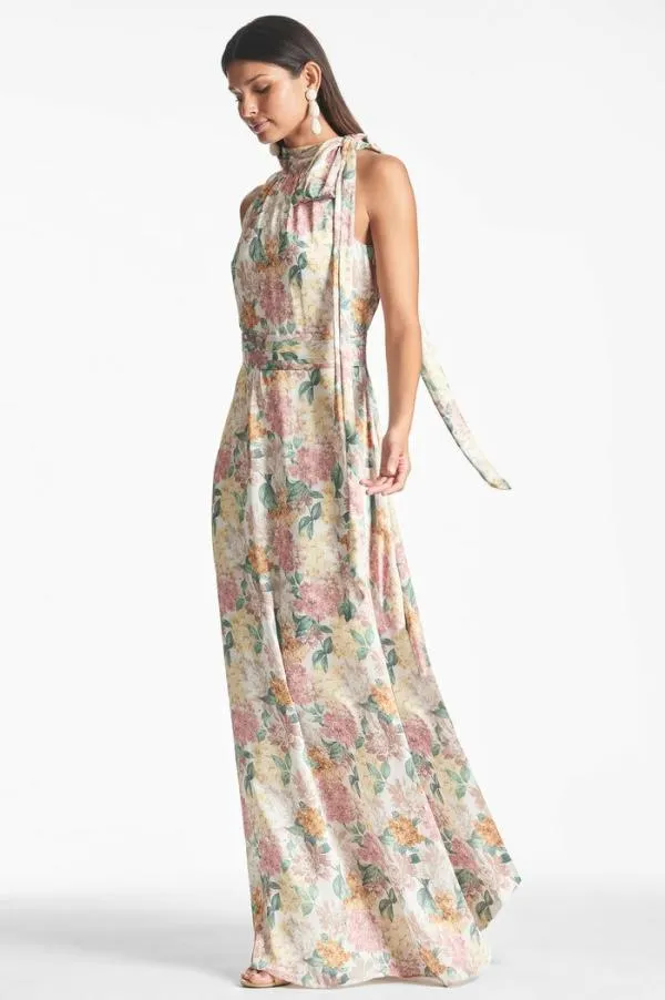 Sachin and Babi Kayla Gown 8211 Antique Bouquet Antique Bouquet Women Plus Sizes