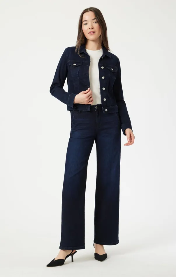 Samantha Jacket In Midnight Feather Blue Women Mavi Jeans Jackets Samantha Jacket In Midnight Feather Blue Women Mavi Jeans Jackets