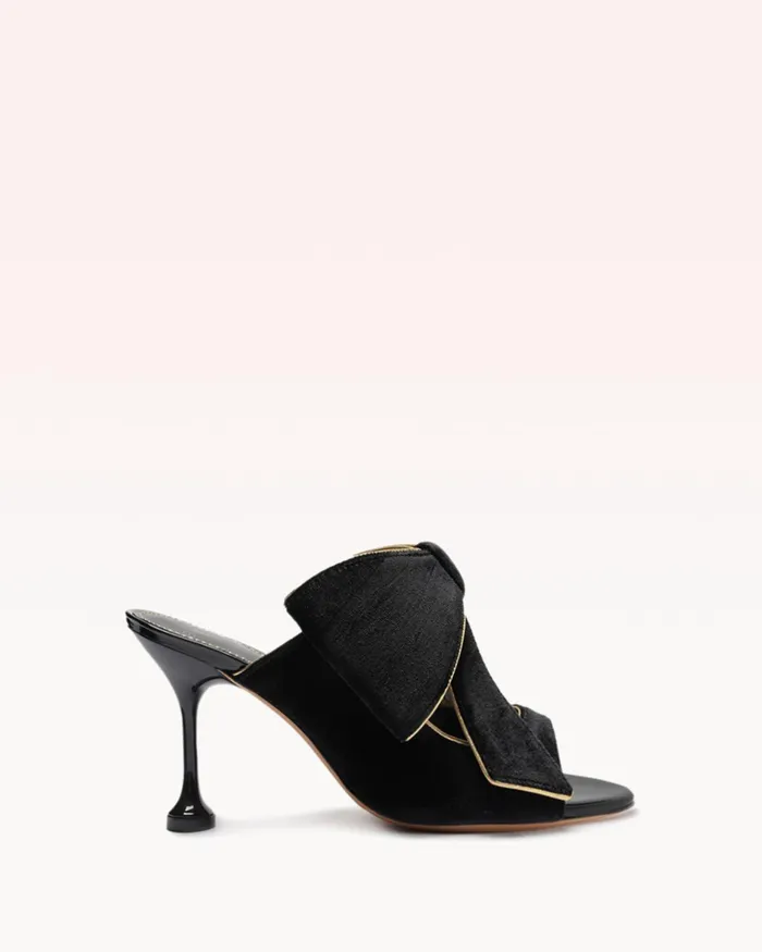Sandals Women Alexandre Birman Lupita 85 Velvet Black Black