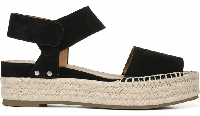 Sandals Women Franco Sarto Sarto Oak Espadrille Sandal Black Suede Sandals Women Franco Sarto Sarto Oak Espadrille Sandal Black Suede