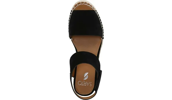 Sandals Women Franco Sarto Sarto Oak Espadrille Sandal Black Suede Sandals Women Franco Sarto Sarto Oak Espadrille Sandal Black Suede