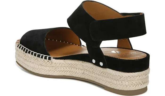 Sandals Women Franco Sarto Sarto Oak Espadrille Sandal Black Suede Sandals Women Franco Sarto Sarto Oak Espadrille Sandal Black Suede