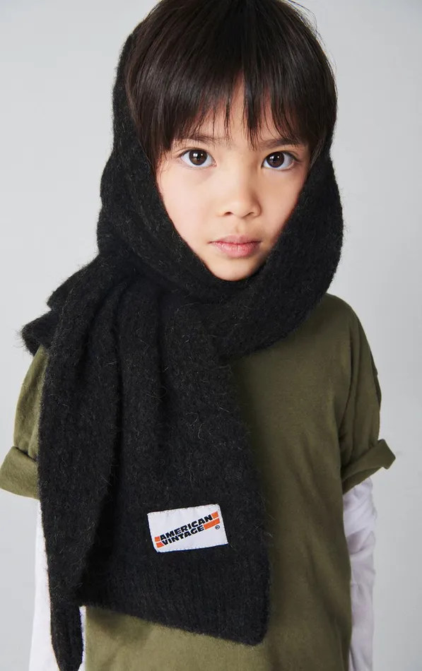 Scarf East Melange Charcoal Kids American Vintage Scarf East Melange Charcoal Kids American Vintage