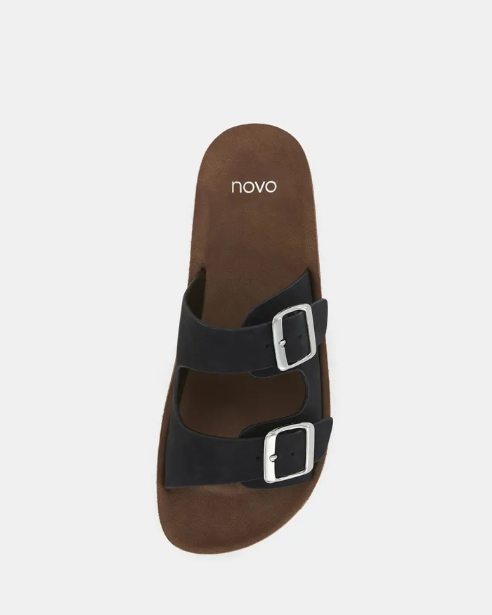 SEDONA BLACK Sandals Slides NOVO Shoes Women