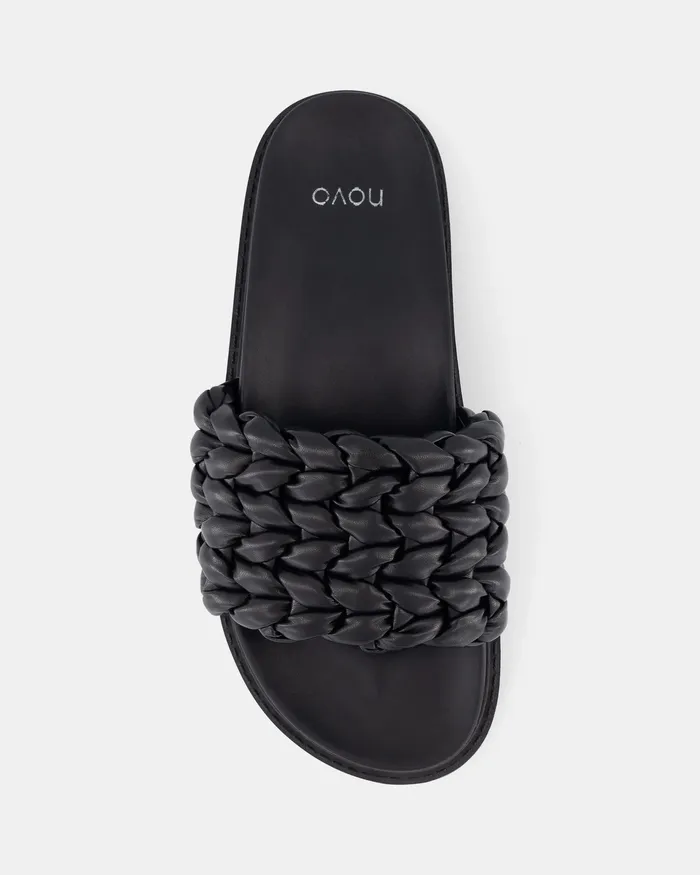 SGAEYL BLACK Sandals Women Flat Sandals NOVO Shoes