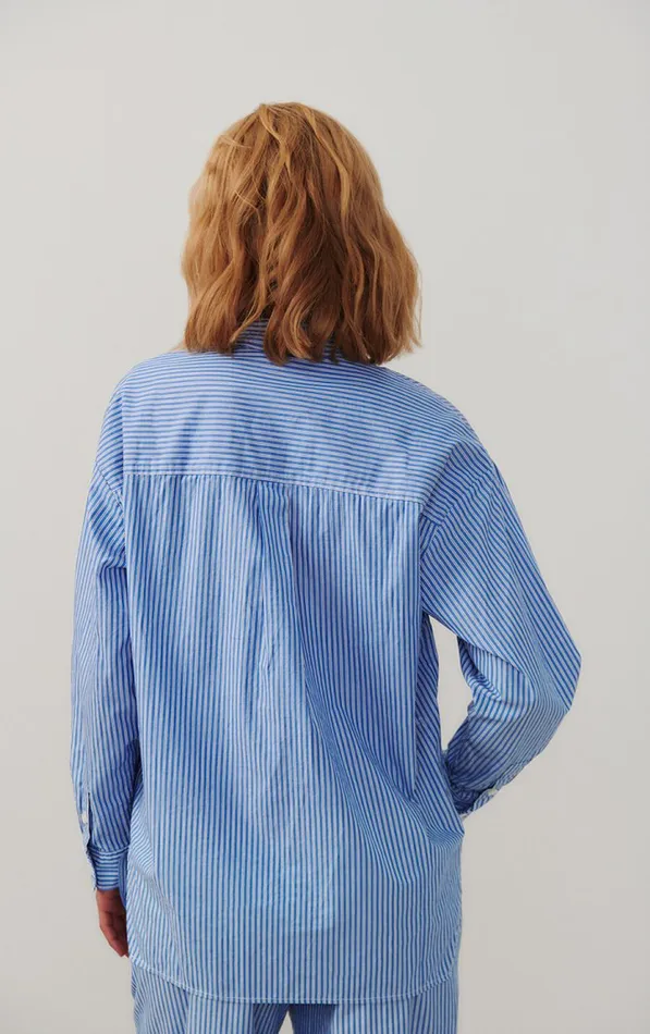 Shirt Zatybay Aqua Stripes Women American Vintage Shirts Shirt Zatybay Aqua Stripes Women American Vintage Shirts