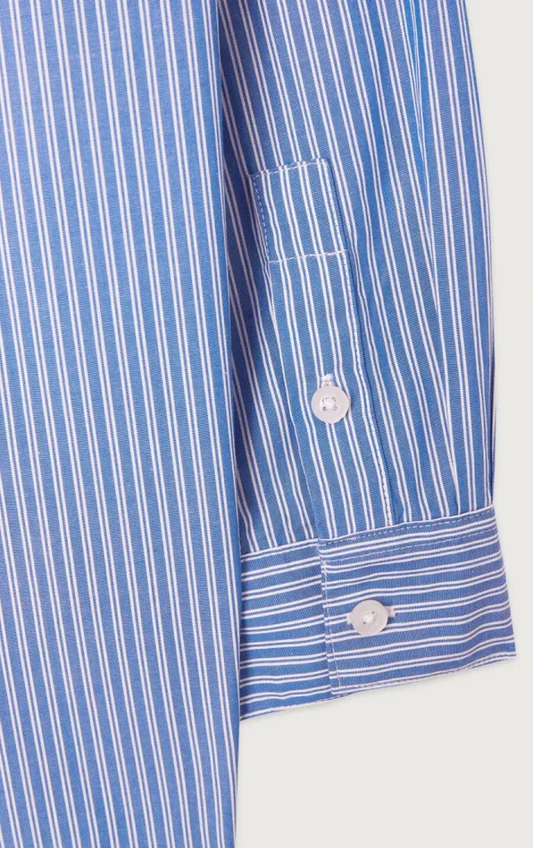 Shirt Zatybay Aqua Stripes Women American Vintage Shirts Shirt Zatybay Aqua Stripes Women American Vintage Shirts