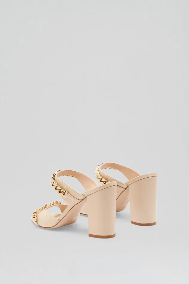 Shoes Women Scanlan Theodore SANDAL WITH CHAINS DETAIL 95 Nougat Shoes Women Scanlan Theodore SANDAL WITH CHAINS DETAIL 95 Nougat