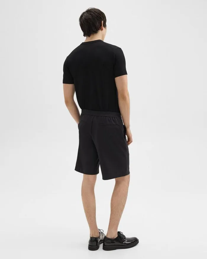 Shorts Men Theory Curtis 9 Drawstring Short In Precision Ponte Black Shorts Men Theory Curtis 9 Drawstring Short In Precision Ponte Black
