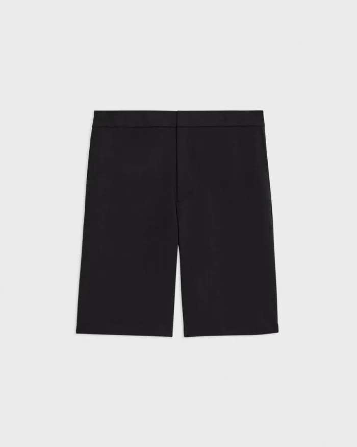Shorts Men Theory Curtis 9 Drawstring Short In Precision Ponte Black Shorts Men Theory Curtis 9 Drawstring Short In Precision Ponte Black