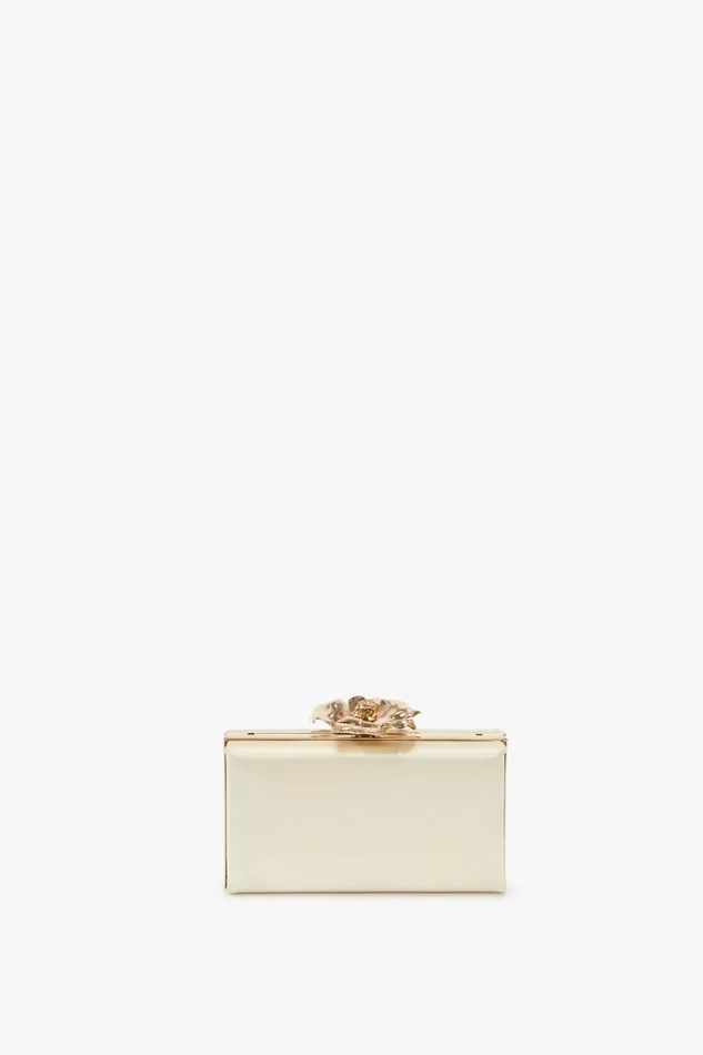 Shoulder Bags Women Victoria Beckham Frame Flower Minaudiere In Chamomile Shoulder Bags Women Victoria Beckham Frame Flower Minaudiere In Chamomile