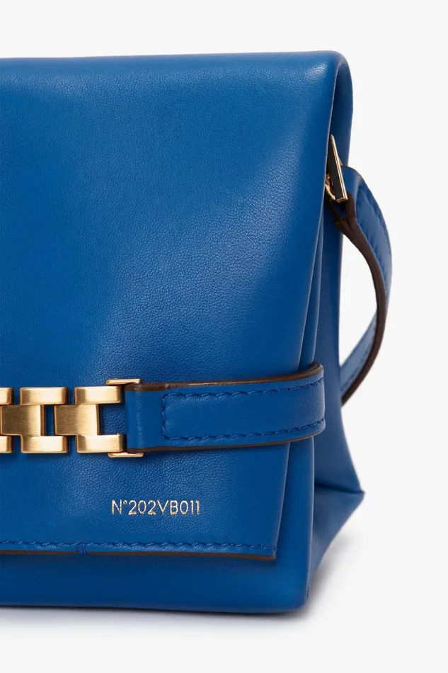 Shoulder Bags Women Victoria Beckham Mini Chain Pouch With Long Strap In Sapphire Blue