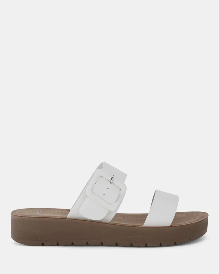 Slides RAELYNN WHITE Sandals 8211 NOVO Shoes Women