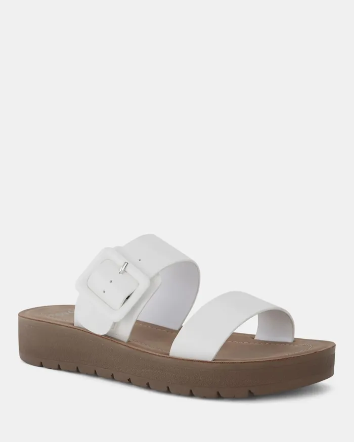 Slides RAELYNN WHITE Sandals 8211 NOVO Shoes Women