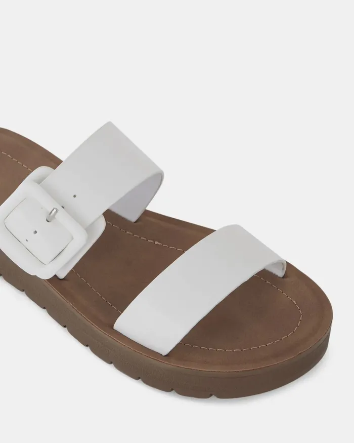 Slides RAELYNN WHITE Sandals 8211 NOVO Shoes Women