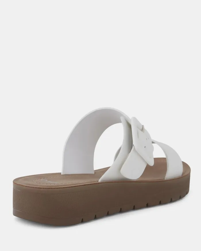 Slides RAELYNN WHITE Sandals 8211 NOVO Shoes Women