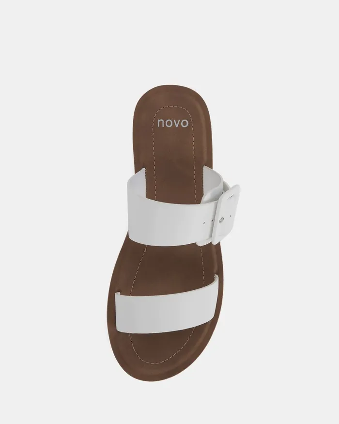 Slides RAELYNN WHITE Sandals 8211 NOVO Shoes Women
