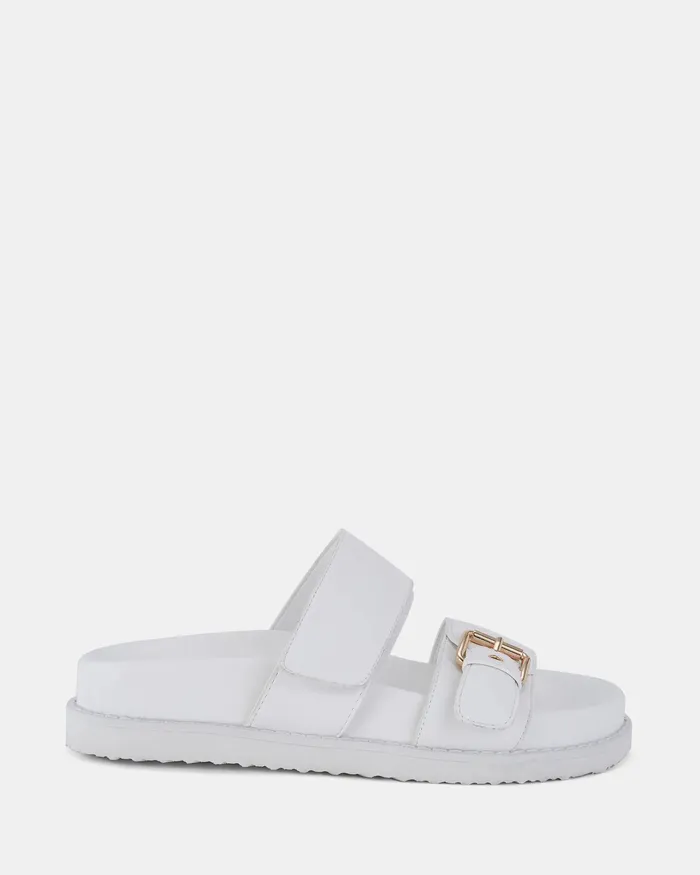 Slides Women NOVO Shoes SAMASSI WHITE Flatform