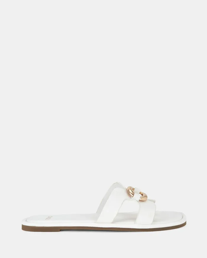 Slides Women SOREN WHITE Sandals NOVO Shoes