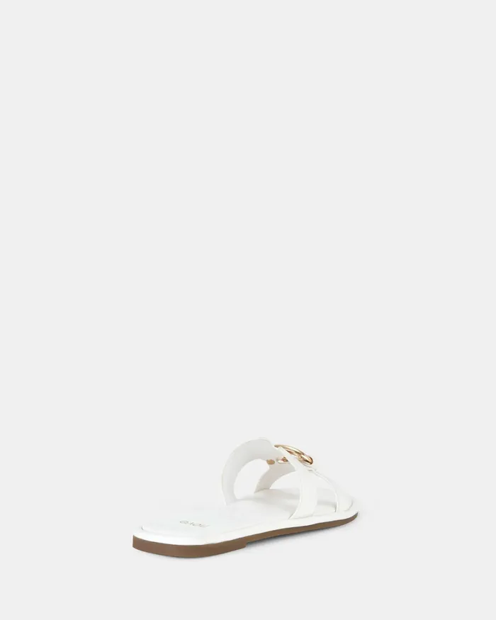 Slides Women SOREN WHITE Sandals NOVO Shoes