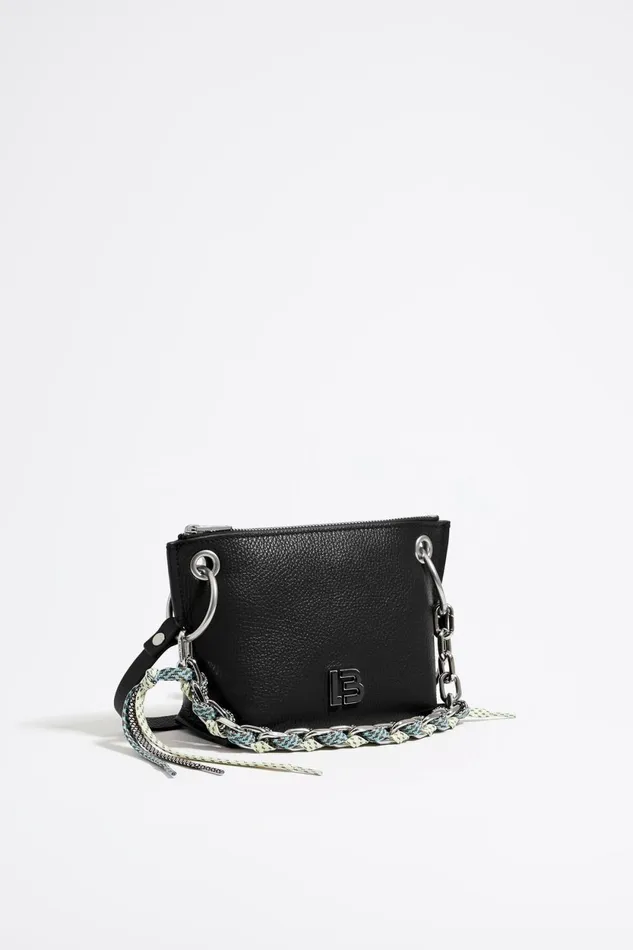 Small Black Leather Trapezium Crossbody Bag Black Women Bimba Y Lola Crossbody Bags Small Black Leather Trapezium Crossbody Bag Black Women Bimba Y Lola Crossbody Bags
