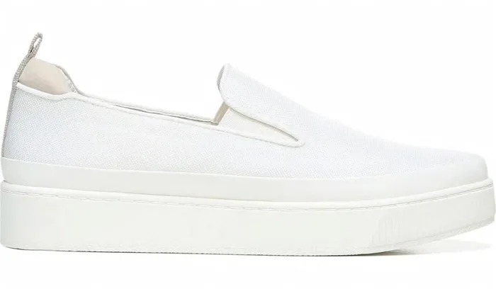 Sneakers Women Franco Sarto Franco Homer 4 Platform Slip On Sneaker White Fabric