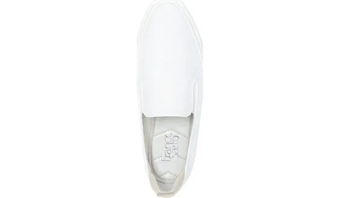 Sneakers Women Franco Sarto Franco Homer 4 Platform Slip On Sneaker White Fabric