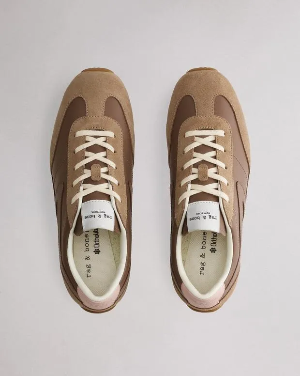 Sneakers Women Rag and Bone Slim Retro Runner Sneaker Mushroom