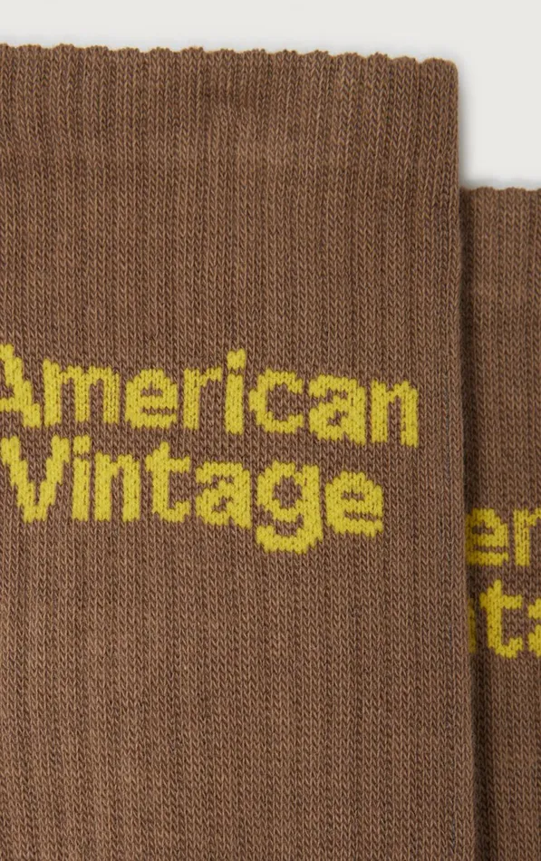 Socks Clypsun Brown WomenMen American Vintage Loungewear Socks Clypsun Brown WomenMen American Vintage Loungewear