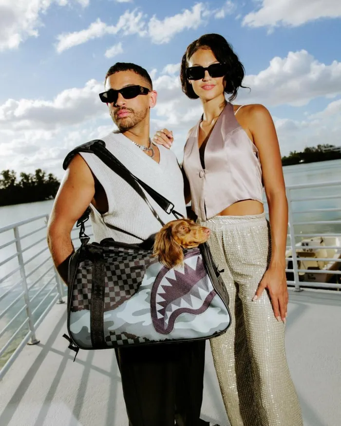 SPRAYGROUND 3AM RIPTIDE PET CARRIER DUFFLE Bags