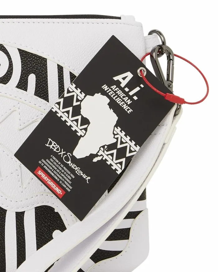 SPRAYGROUND AI8 AFRICAN INTELLIGENCE 8211 ORIGIN STORY CROSSOVER CLUTCH Bags