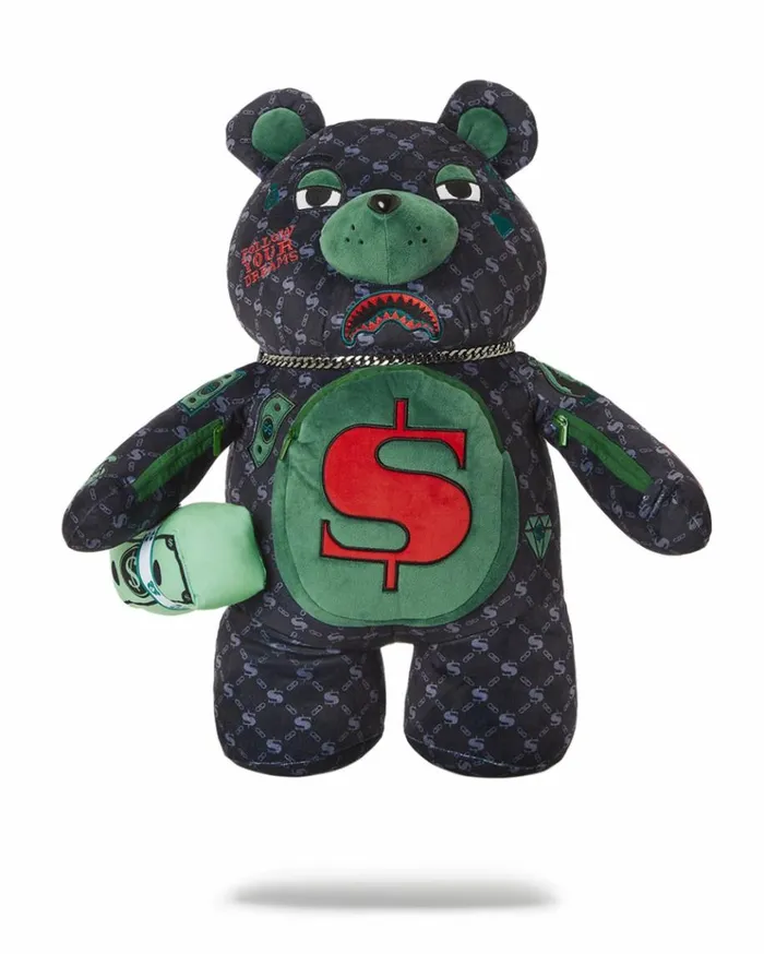SPRAYGROUND DINERO MONEYBEAR TEDDYBEAR BACKPACK Bags
