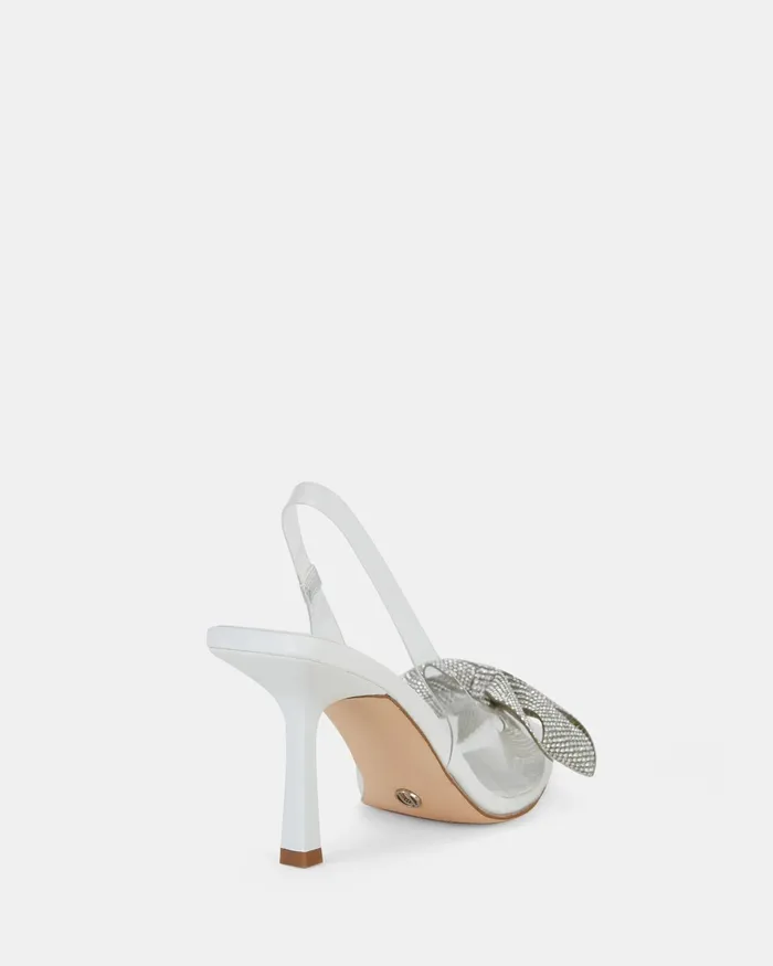 Stilettos YOANA WHITE Closed Toe Heels NOVO Shoes Women
