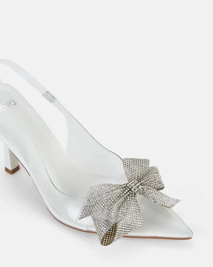 Stilettos YOANA WHITE Closed Toe Heels NOVO Shoes Women