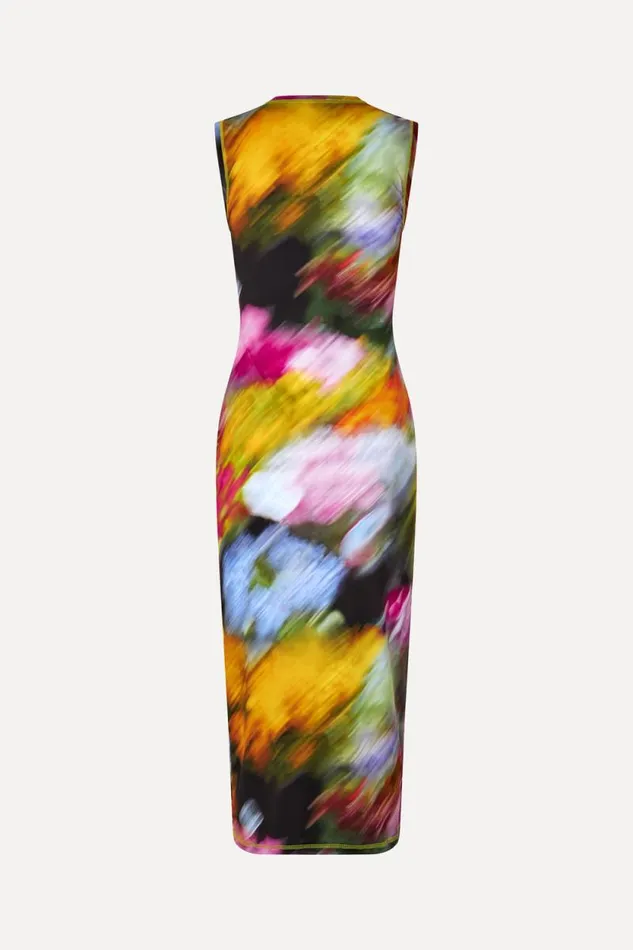 Stine Goya Dresses Tank Crewneck Dress 8211 Liquid Floral 8211 Women