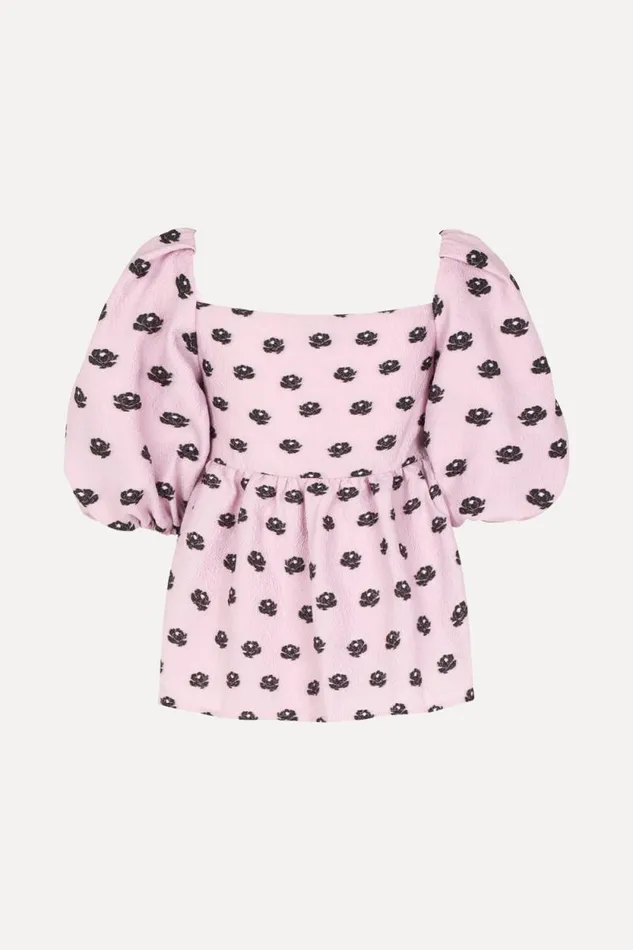 Stine Goya Tops and Shirts Kinsley Top 8211 Peonies 8211 Women