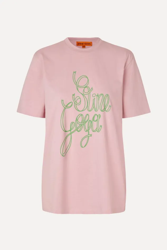 Stine Goya Tops and Shirts Short Sleeve Tshirt 8211 Ribbon Logo 8211 Women