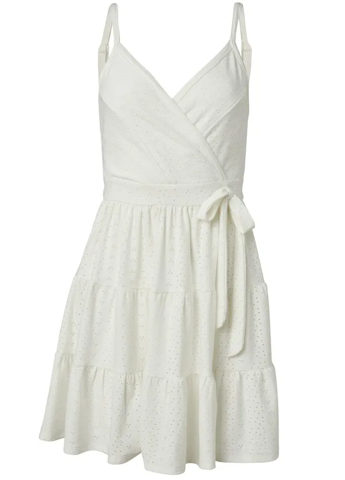 SURPLICE TIERED DRESS White Women VENUS Sundresses